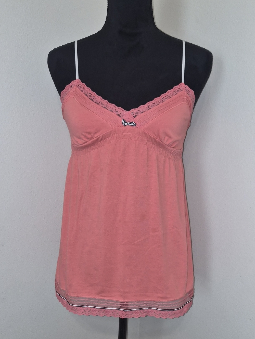 American Eagle Outfitters Coral Lace Trim Cami